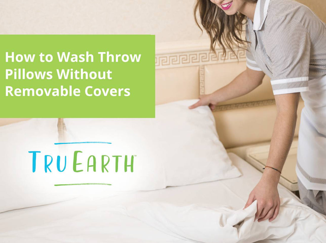 How to Wash Throw Pillows Without Removable Covers