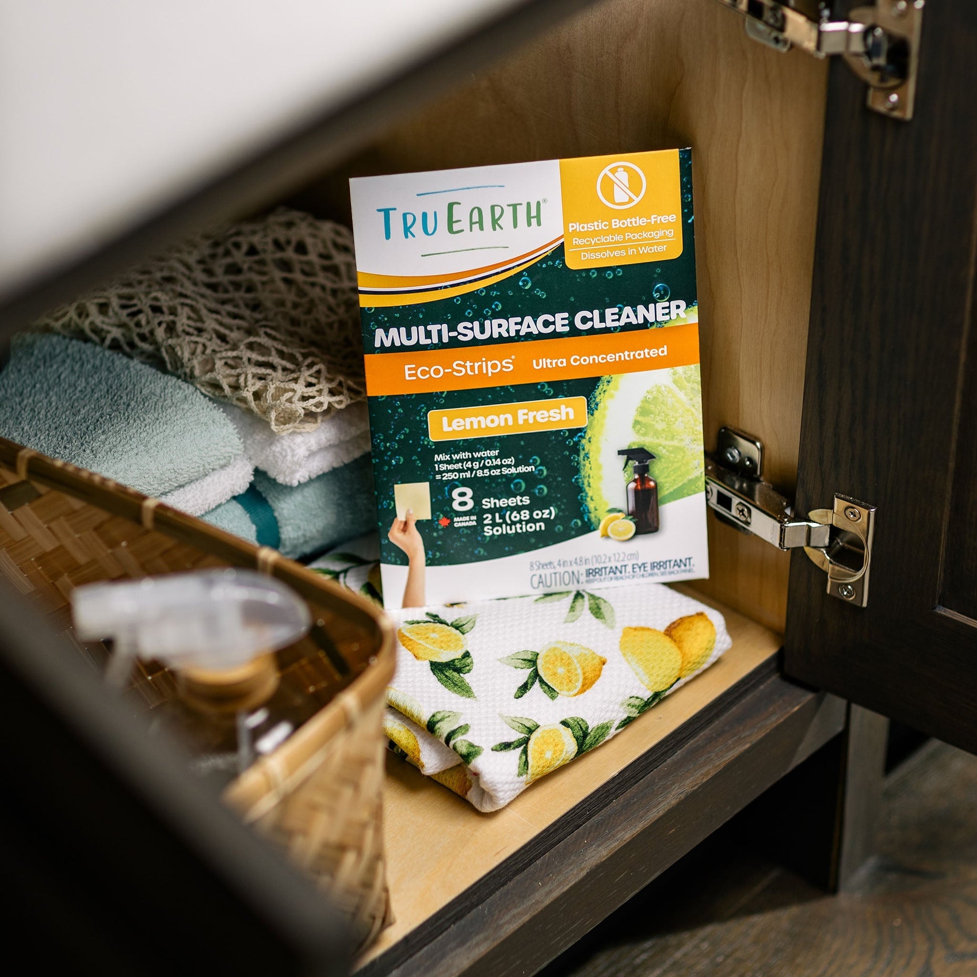 Tru Earth Eco-Strips Multi-Surface Cleaner - Lemon Fresh / 16 Sheets