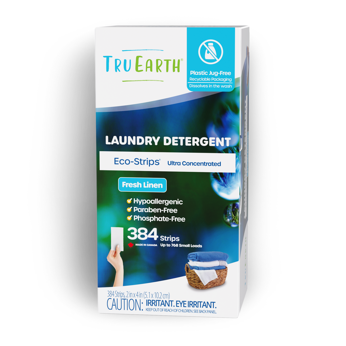 TruEarth Laundry Detergent Fresh Linen Front of Package