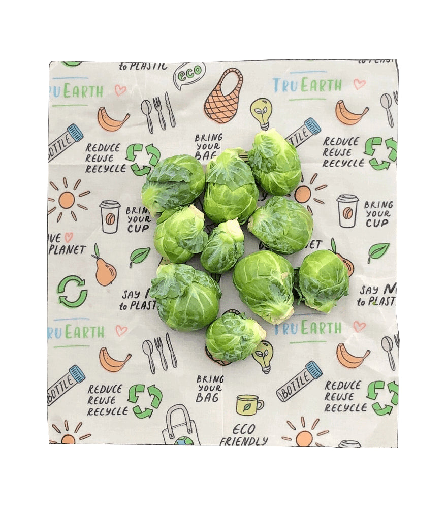 Tru Earth Beeswax Food Wrap Assorted 3-pack by Tru Earth - 1 Small, 1 Medium, 1 Large