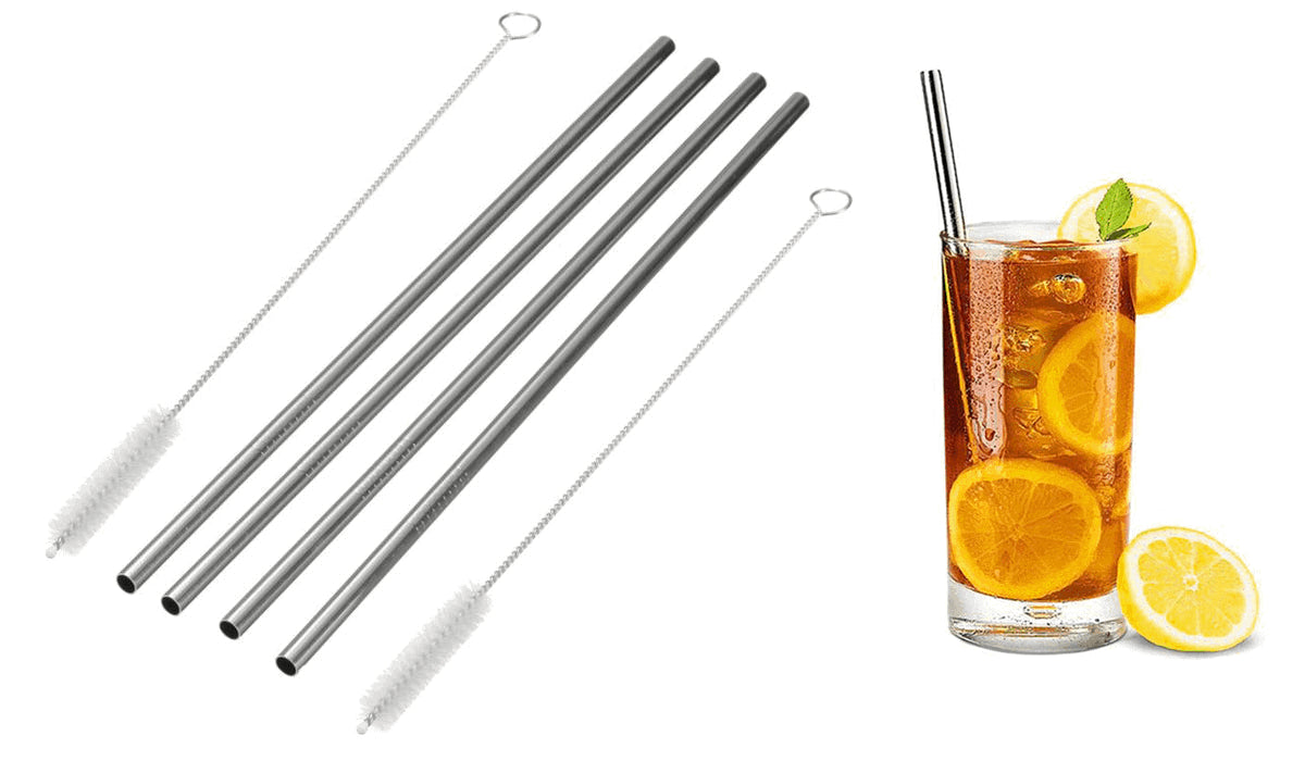 Tru Earth Stainless Steel Straws - 4 Pack